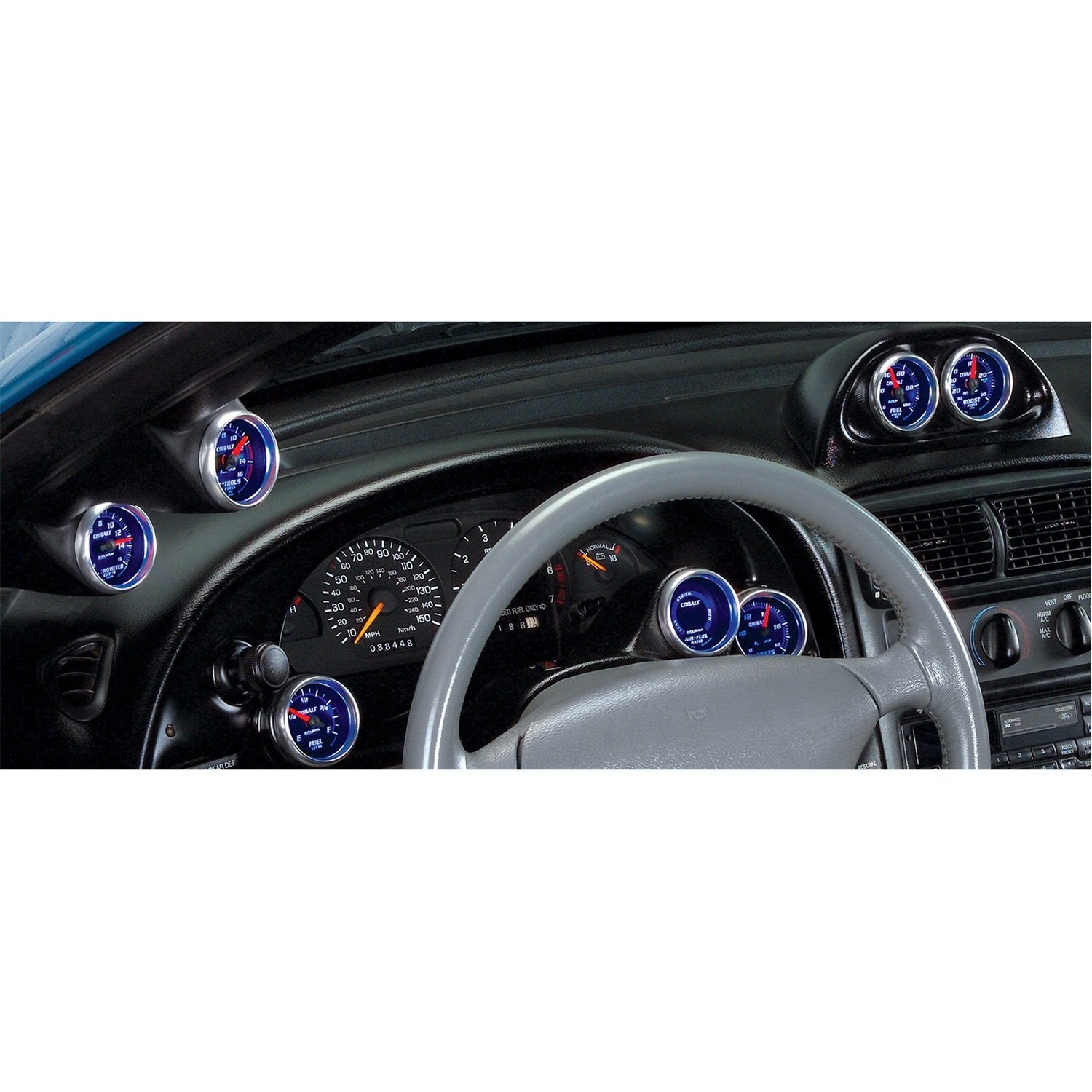 Gauge Works Auto Meter 10005 Dual Instrument Cluster Bezel