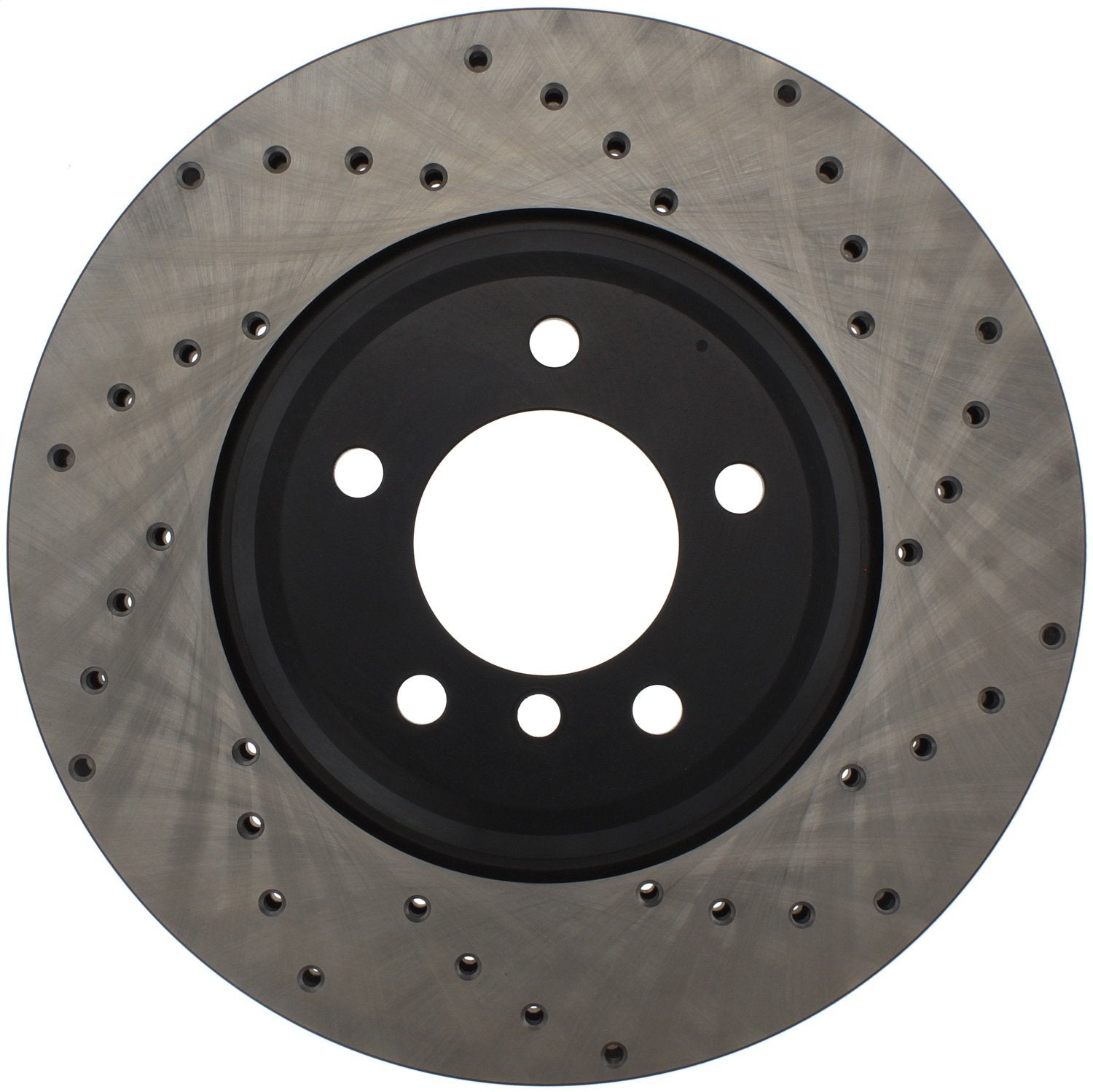 StopTech Sport 128.34093L Front Left Cross Drilled Disc Brake Rotor - Fits Select BMW 3 Series and X1 Vehicles