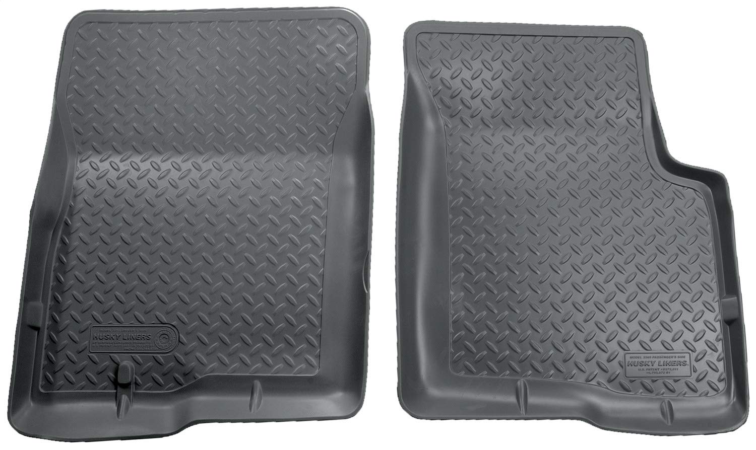 Classic Style Series Husky Liners | 2004 - 2008 Ford F-150 SuperCrew/SuperCab/Standard Cab, 2006 - 2008 Lincoln Mark LT | Front Floor Liners, Grey | 33652