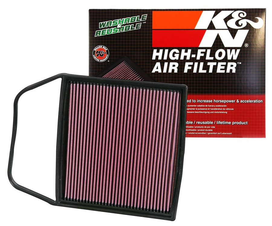 K&N Original High-Flow Lifetime Engine Air Filter: Increase Power & Acceleration, Washable, Premium, Replacement Car Air Filter: Compatible with 2006-2017 BMW (Z4, 135i & other select models) 33-2367