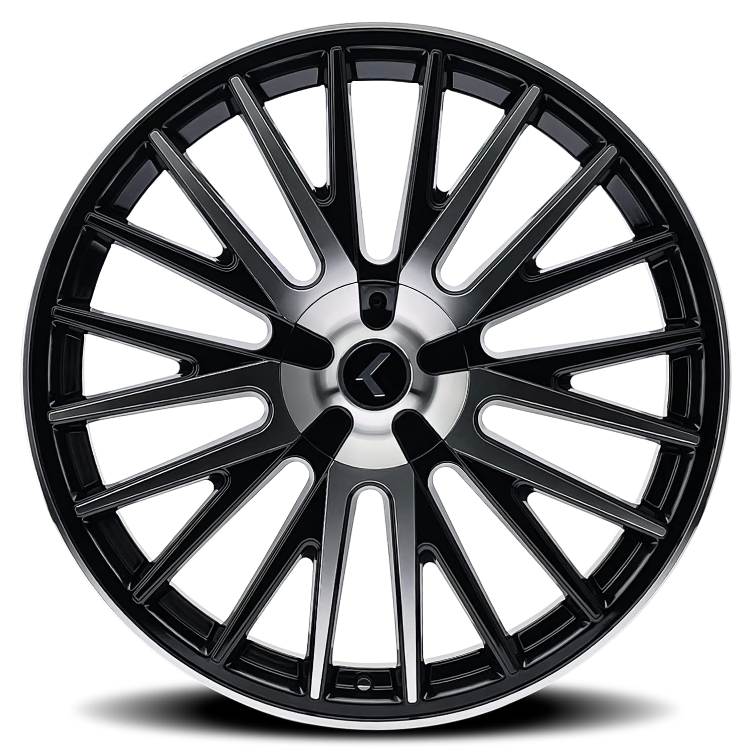 KR185 Double Down Kraze 20x8.5 5x108/5x4.5 +38 Black/Machined Wheel Rim 20" Inch