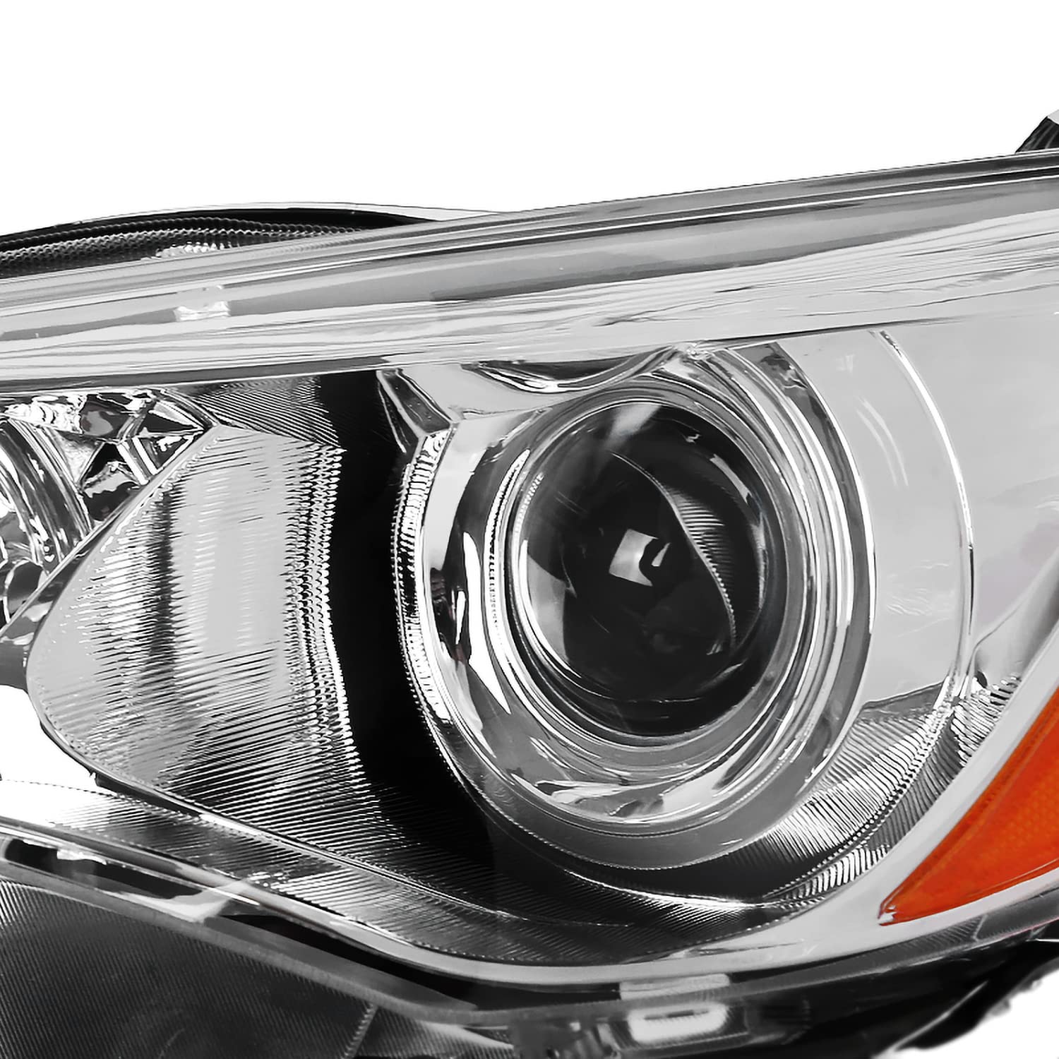 Spec-D Tuning Chrome Projector Headlight Left Driver Side Compatible with 2015-2017 Toyota Camry