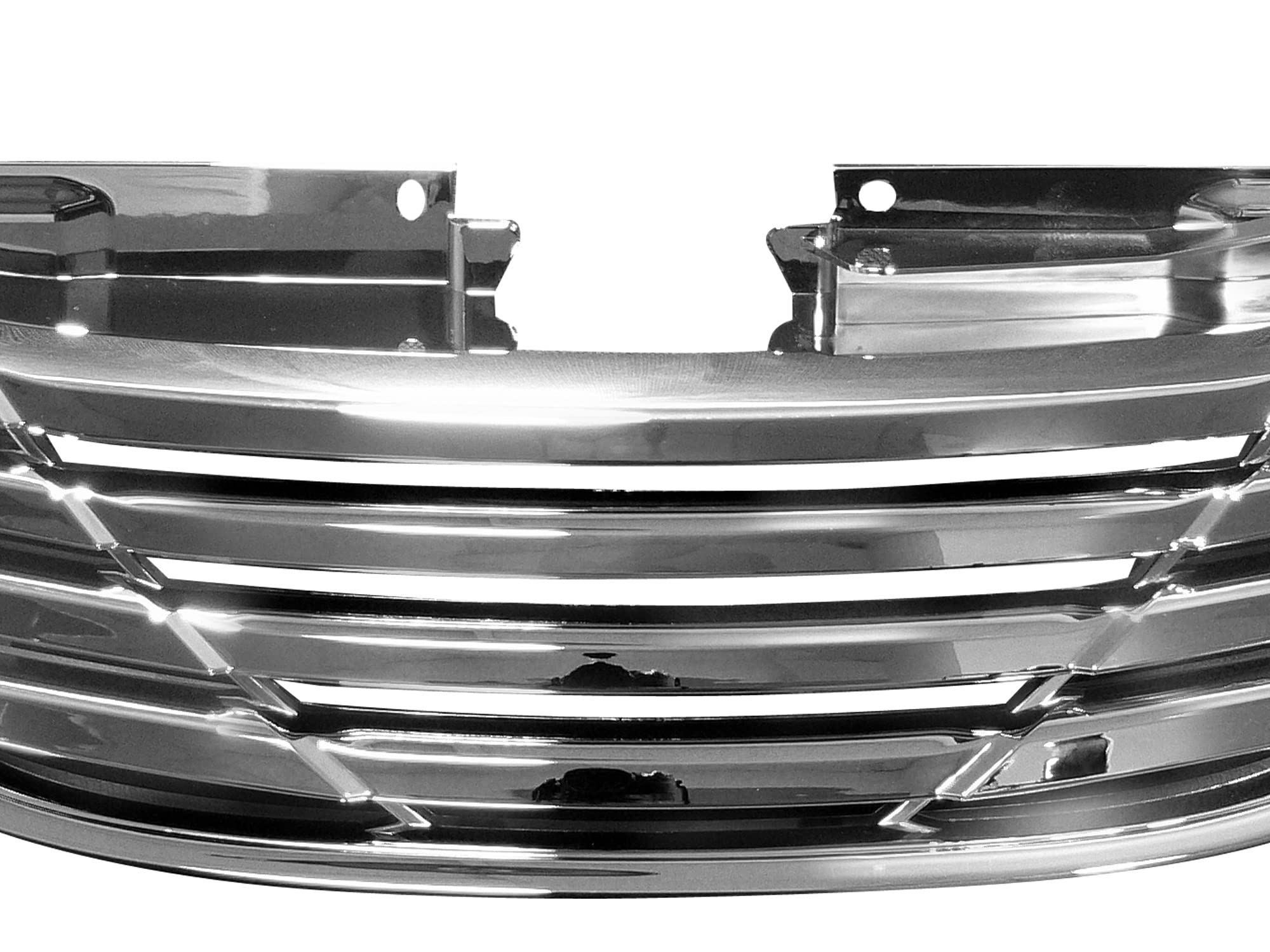 Horizontal Front Hood Grille Armordillo USA 7149250 - Chrome Fits 2010-2014 Hyundai Sonata