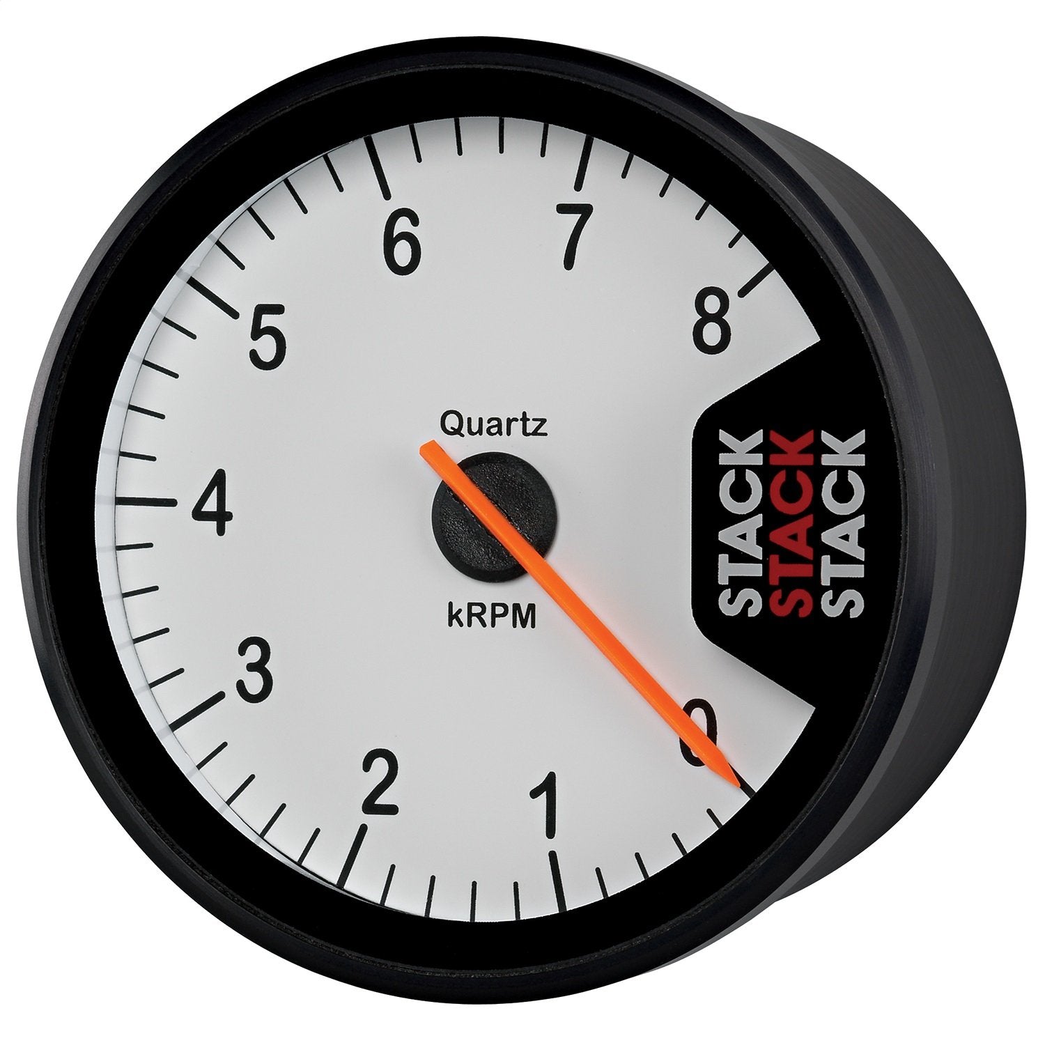 Stack Clubman ST200-08W White 80mm 0-8k RPM Tachometer