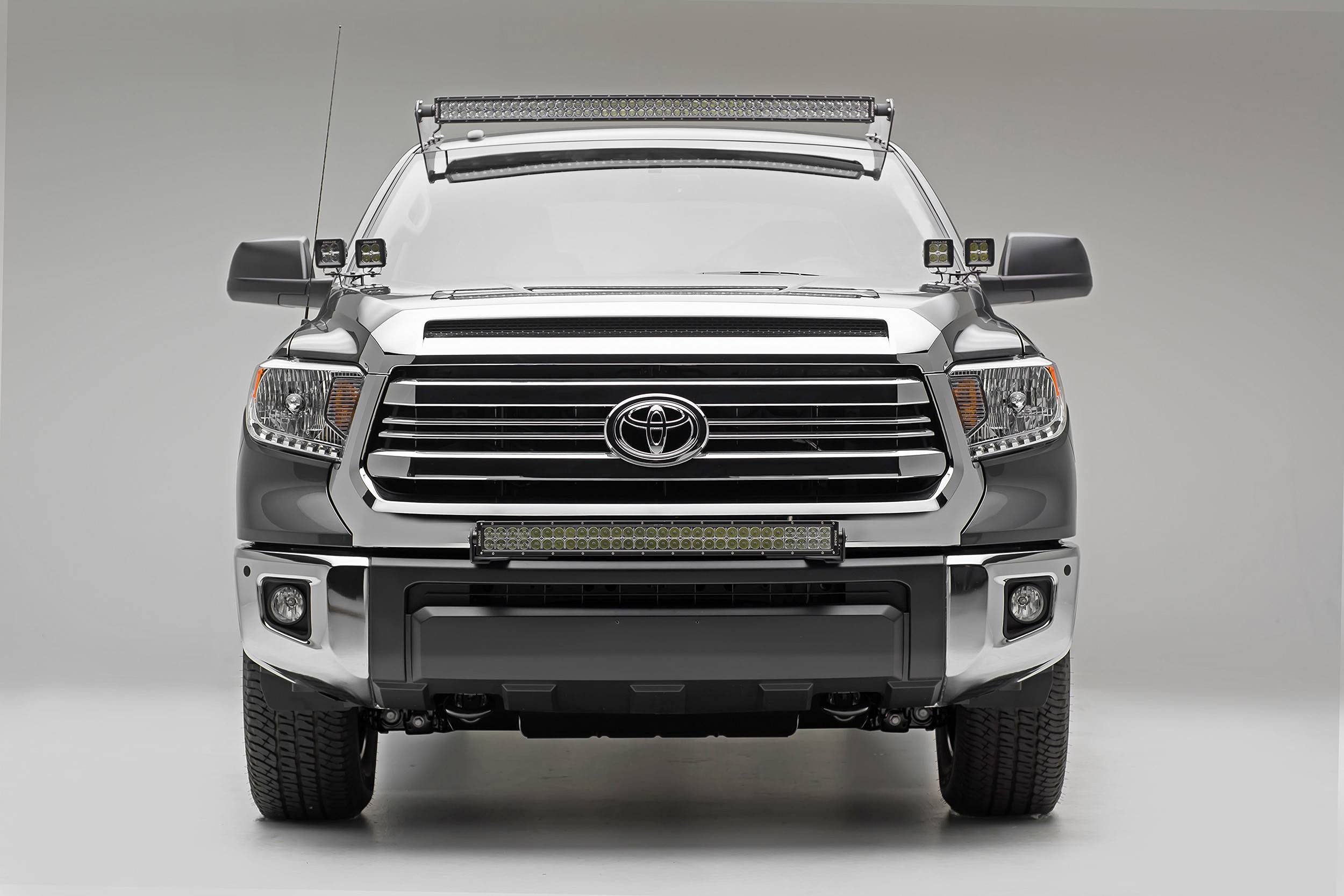 ZROADZ LED Mounting Bracket Front Roof - Compatible w/ 2007-2021 Toyota Tundra - to Mount (1) 50 Inch or Similar Style Straight LED Light Bar (Not Included) - PN #Z339141