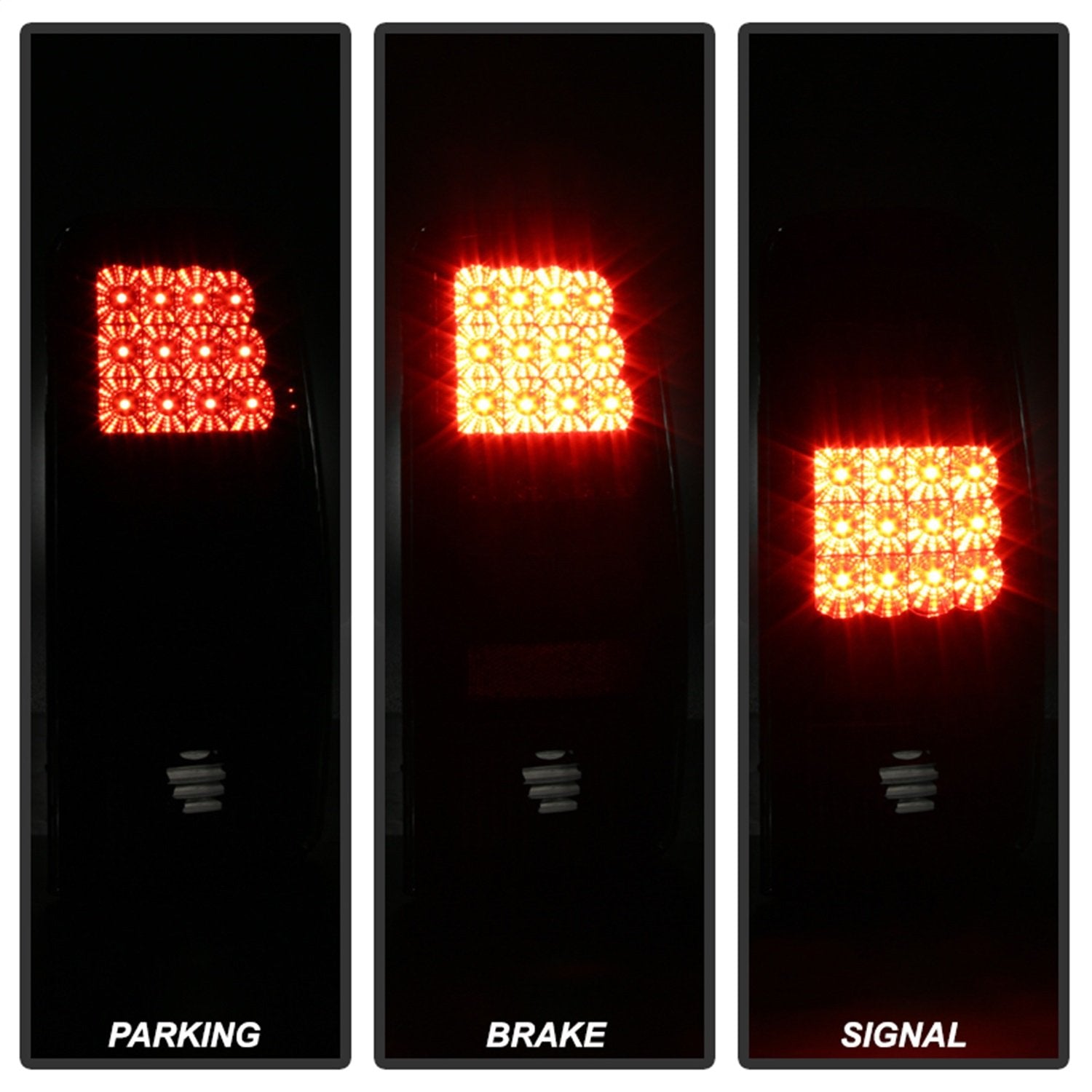 LED Tail Lights Black/Smoked Spyder Auto 5078001