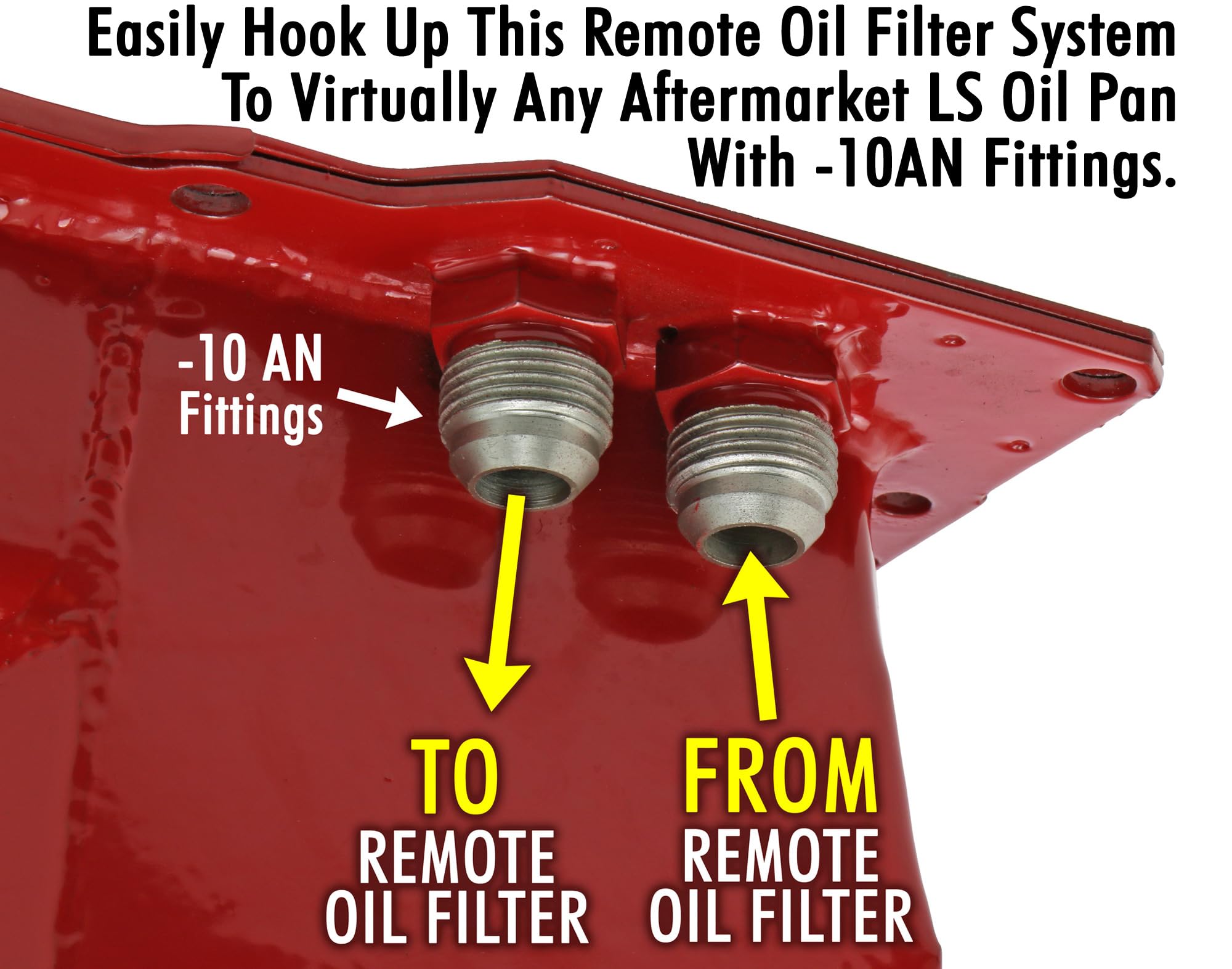 LS & GEN3 TRANS-DAPT PERFORMANCE SINGLE OIL FILTER RELOCATION KIT (1012)