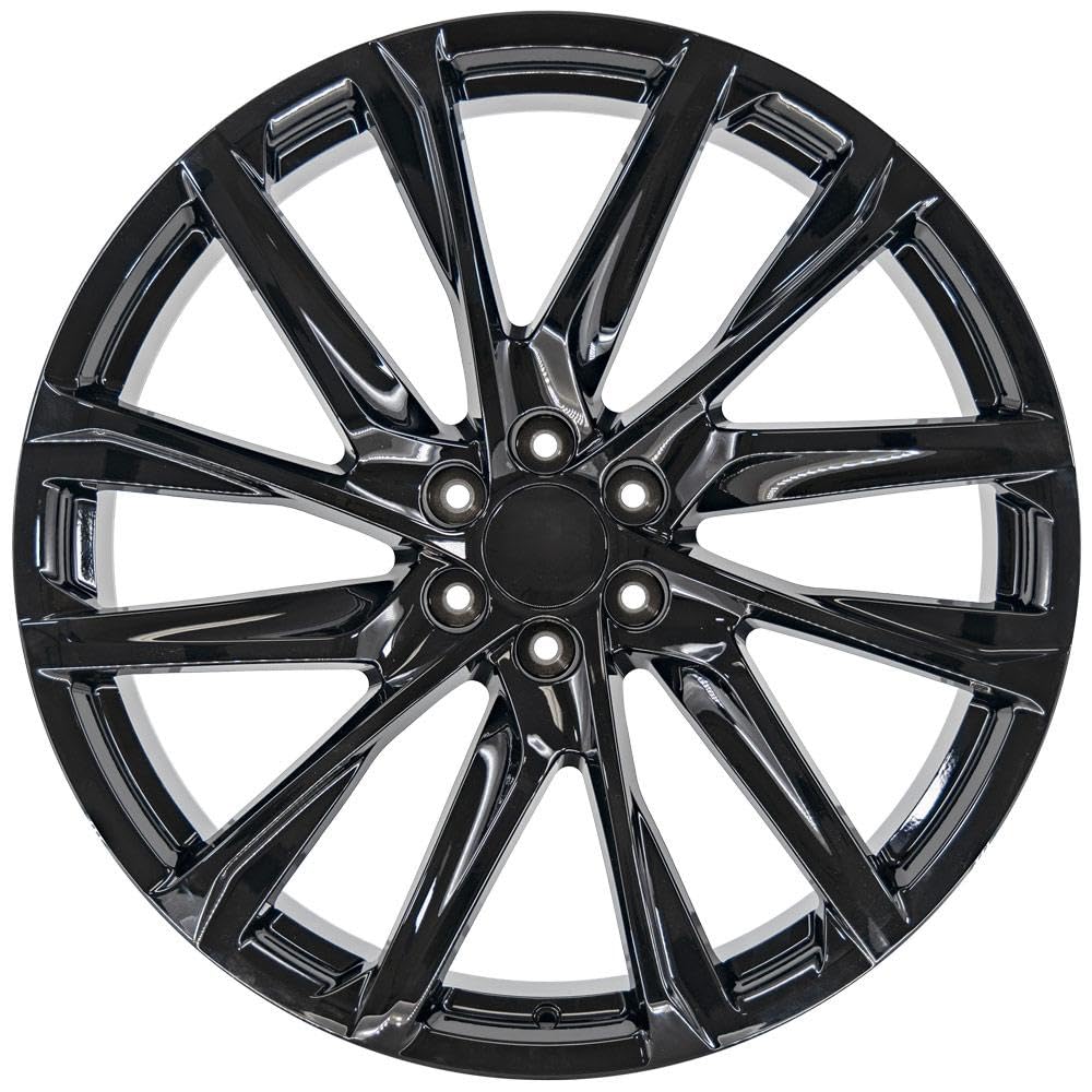 26 Inch OE Wheels Rim Fits Escalade Style CA90 6x139.7 26x10 Gloss Black - Hollander 4875 (1)