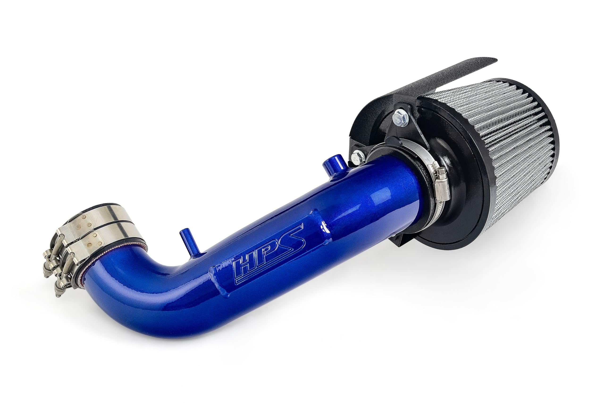 HPS Air Intake Kit Blue with Heat Shield Compatible for 2002-2006 Acura RSX Base 2.0L 2002-2004 Honda CR-V 2.4L, 827-724BL