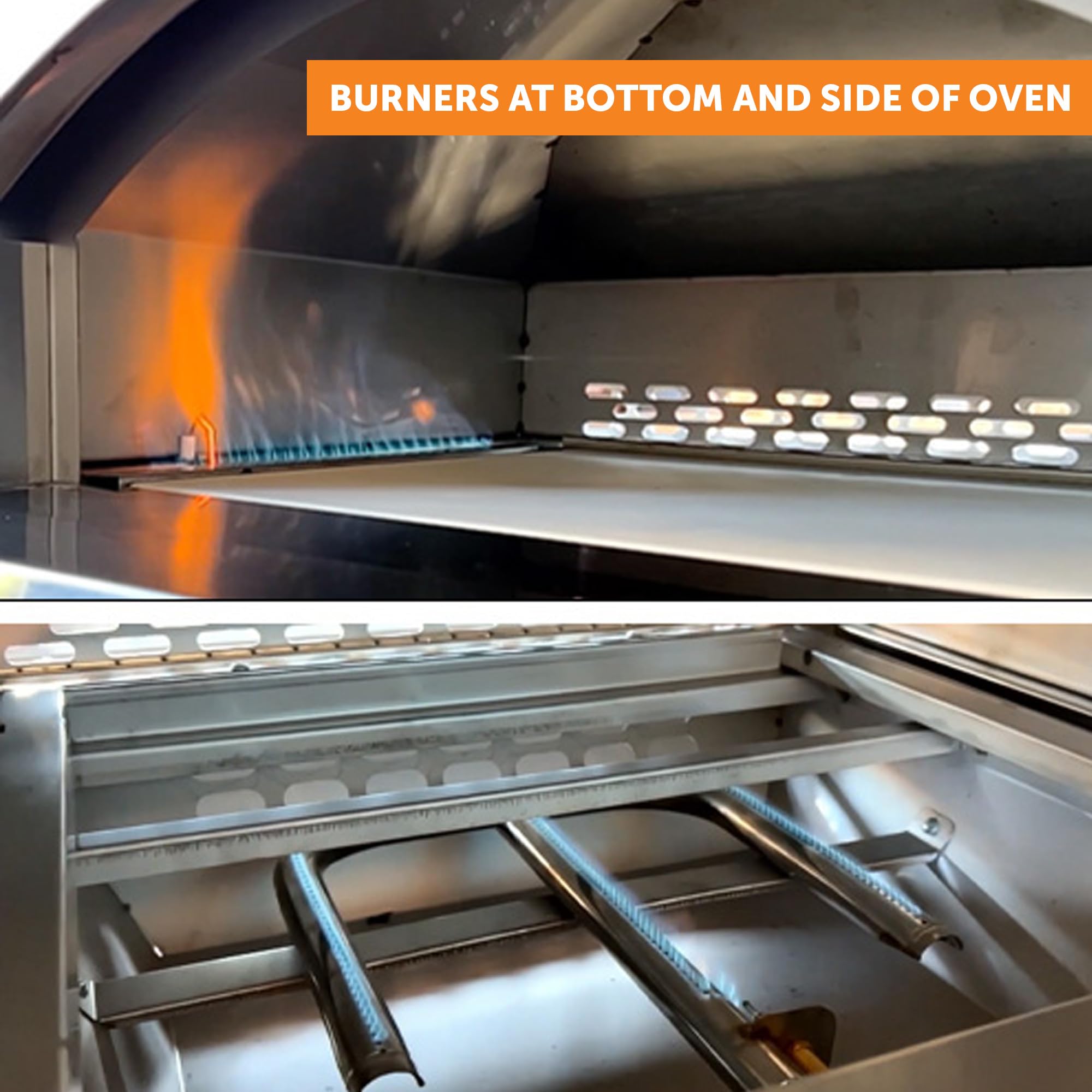 Flame King Outdoor Pizza & Food Propane Gas Oven for Camping, Backyard, Tailgating
