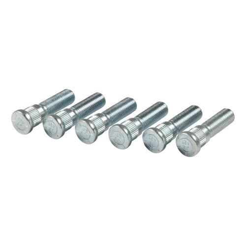 Lippert Wheel Lug Studs Replacement for 2,000 to 7,000-lb. Trailer Axle Capacities with 1/2"-20 UNF Thread Size, 2" Length from Underhead to End, 0.617" Spline, 0.77" Head, 6-Pack - 2023134013