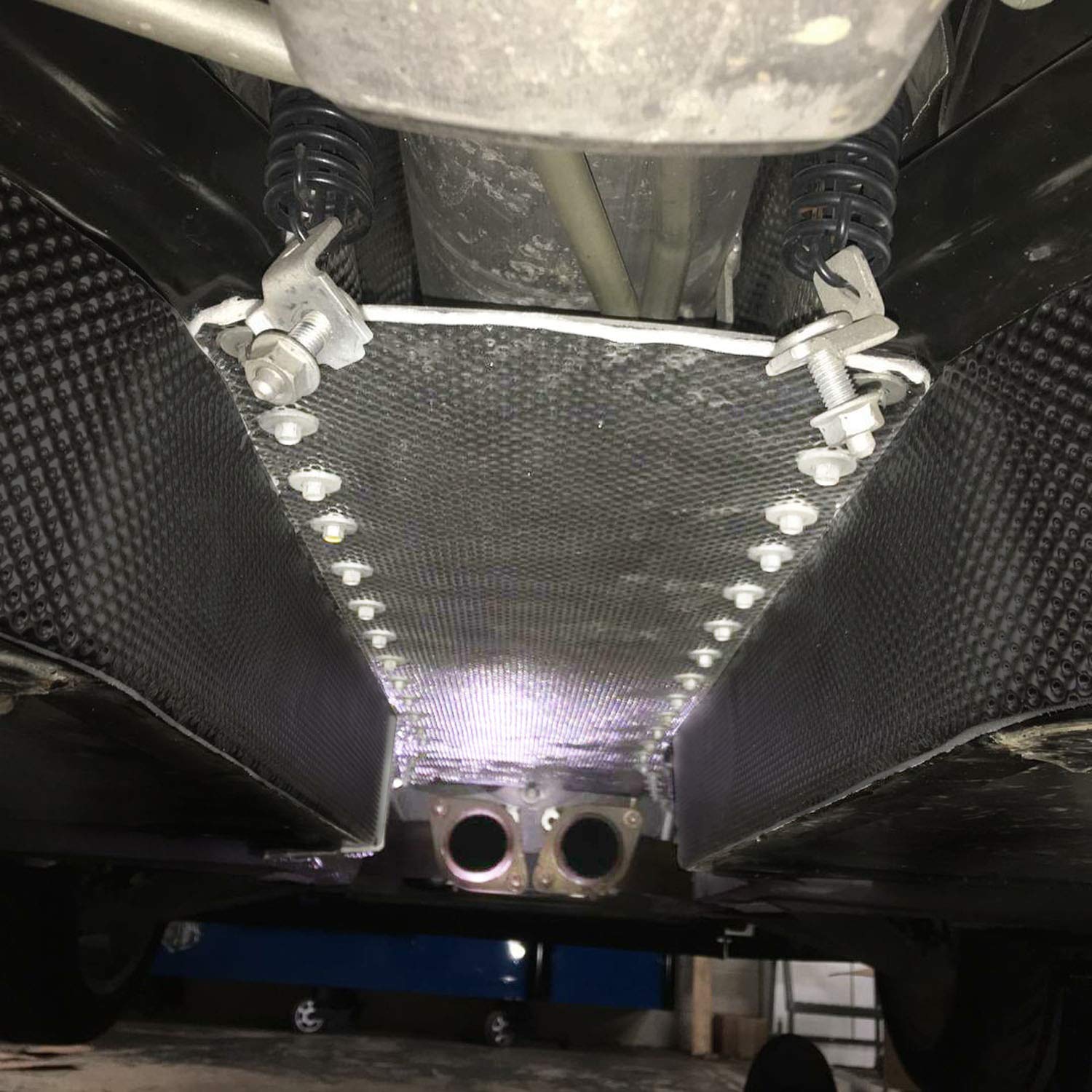 Corvette C6 Transmission Tunnel Plate & Side Thermal Shield Complete Kit Design Engineering 050532