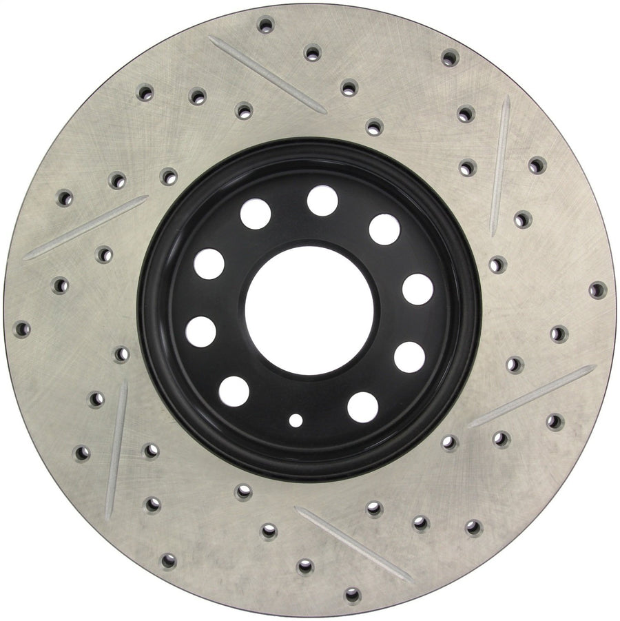 Sport StopTech Front Right Drilled/Slotted Disc Brake Rotor 127.40094R - Fits Select Audi, Seat, Volkswagen Vehicles
