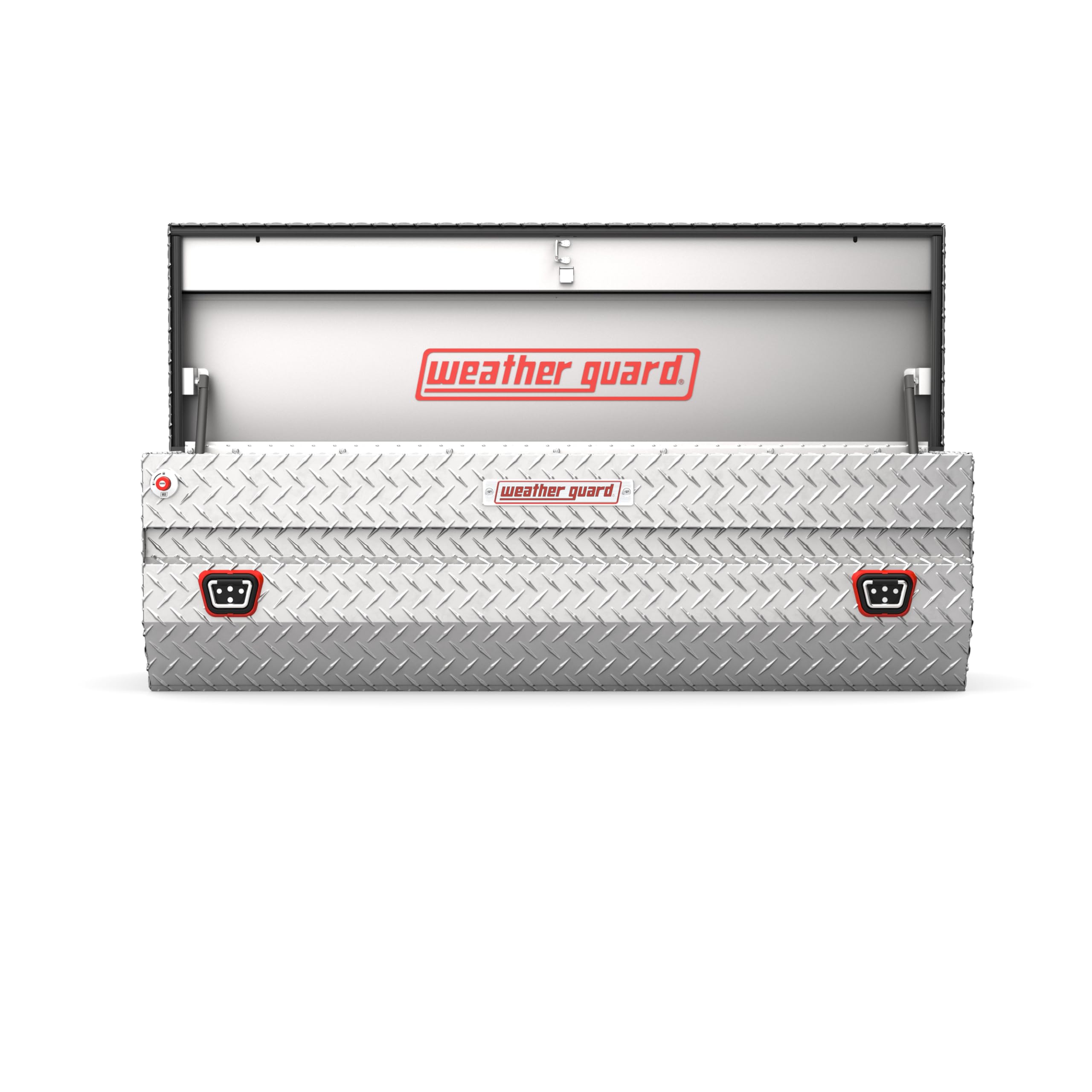 Aluminum All-Purpose Truck Tool Chest WEATHER GUARD 634-0-04, Fits Full Size Trucks, 10.0 cu ft Storage Capacity (Clear)