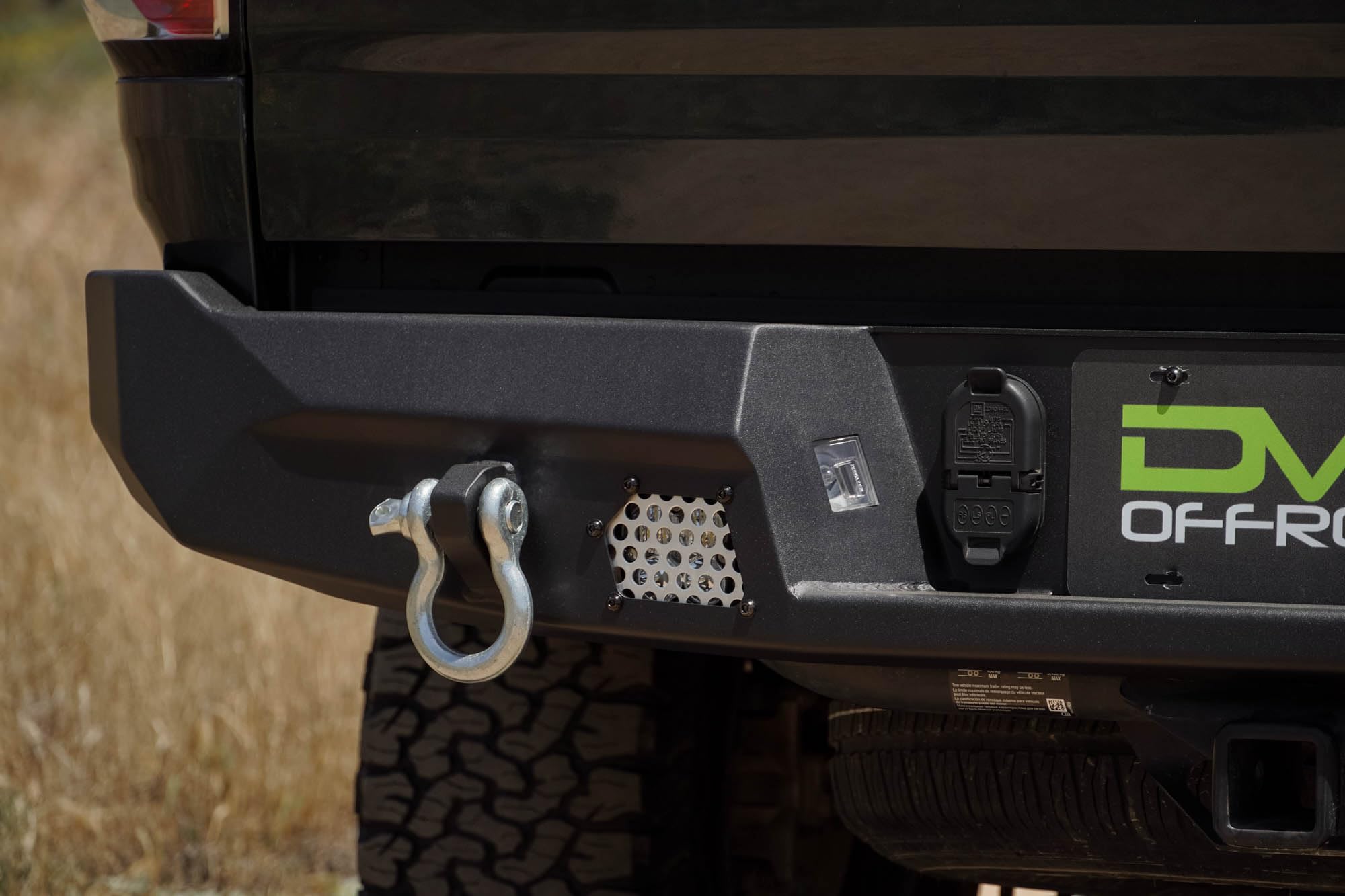 DV8 Offroad Rear MTO Bumper for 2014-2022 Chevy Colorado & 2015-2022 GMC Canyon | High Clearance | Two 3-Inch Light Pod Mounts | Integrated D-Ring Mounts | Fully Bolt-On | Powder Coated Finish