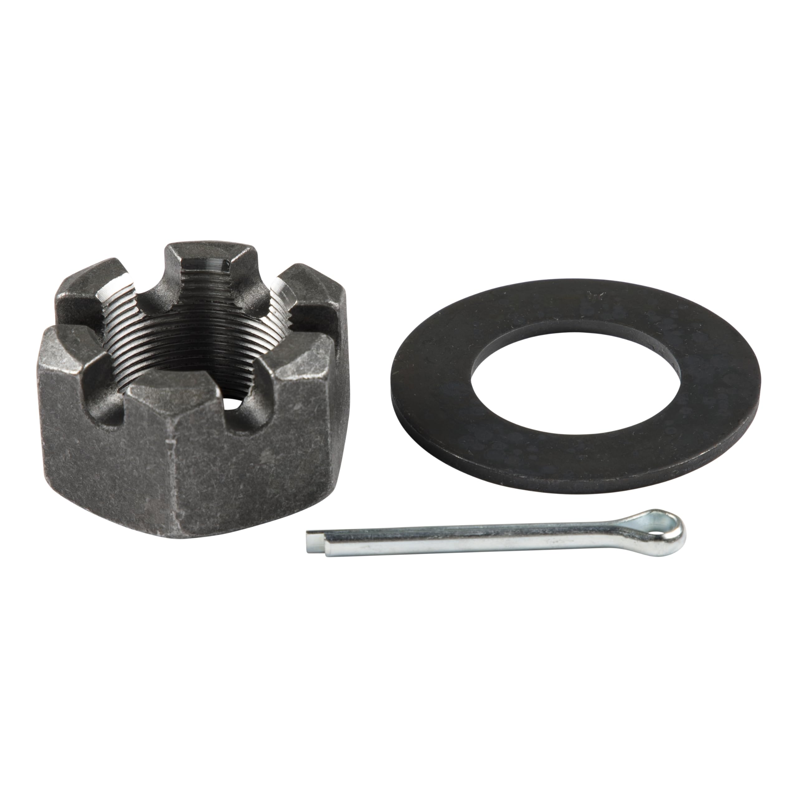 Lippert Spindle Nut Retainer Kit Round for 12,000-16,000-lb. Axle Hubs with 6-Slot Castle Spindle Nut, Round Spindle Washer, 2.25" Cotter Pin - 2023134022