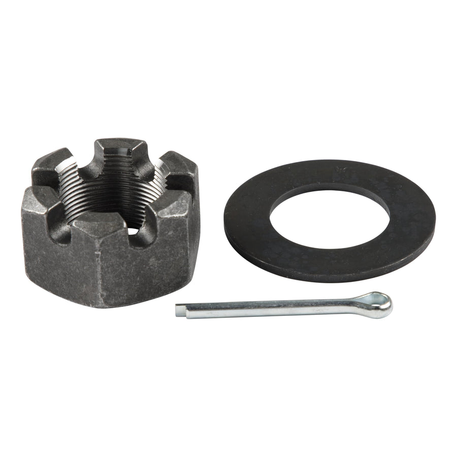 Lippert Spindle Nut Retainer Kit Round for 12,000-16,000-lb. Axle Hubs with 6-Slot Castle Spindle Nut, Round Spindle Washer, 2.25" Cotter Pin - 2023134022