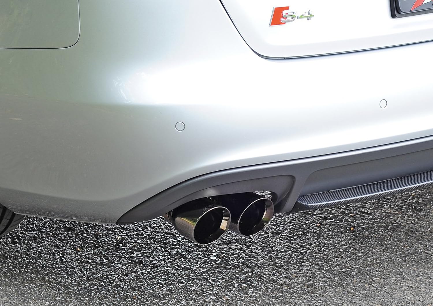 Audi B8 / B8.5 S4 AWE Tuning 3.0T Touring Edition Exhaust - Black Diamond Tips (90mm)