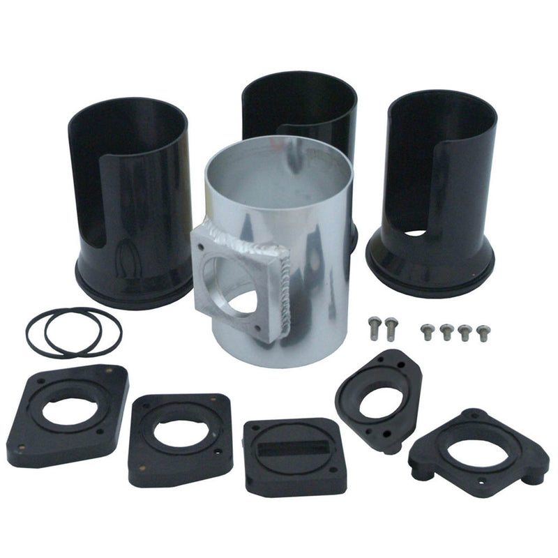 3" Spectre Performance Aluminum Mass Air Flow Sensor Kit (SPE-9405), Black