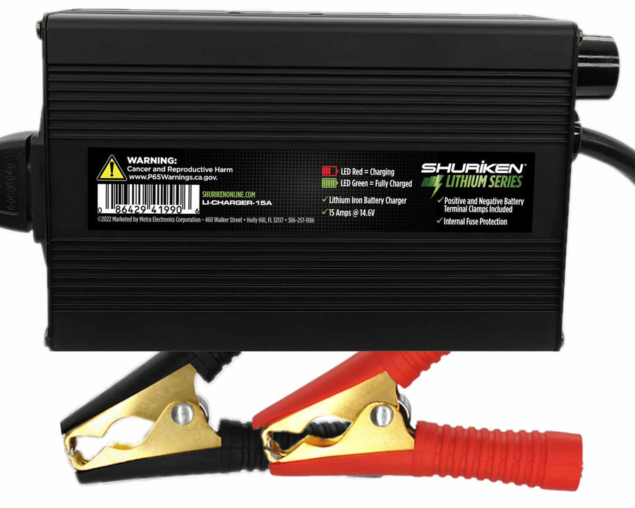 15 AMP Shuriken Lithium Battery Charger (LI-CHARGER-15A)