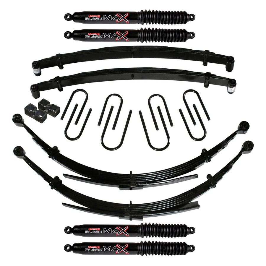Skyjacker Suspension Lift Kit C180BKSD-B w/Shock Black MAX Shocks 8 in. Lift For Use w/56 in. Rear Springs