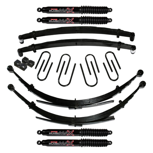 Skyjacker Suspension Lift Kit C180BKSD8-B w/Shock Black MAX Shocks 8 in. Lift For Use w/56 in. Rear Springs