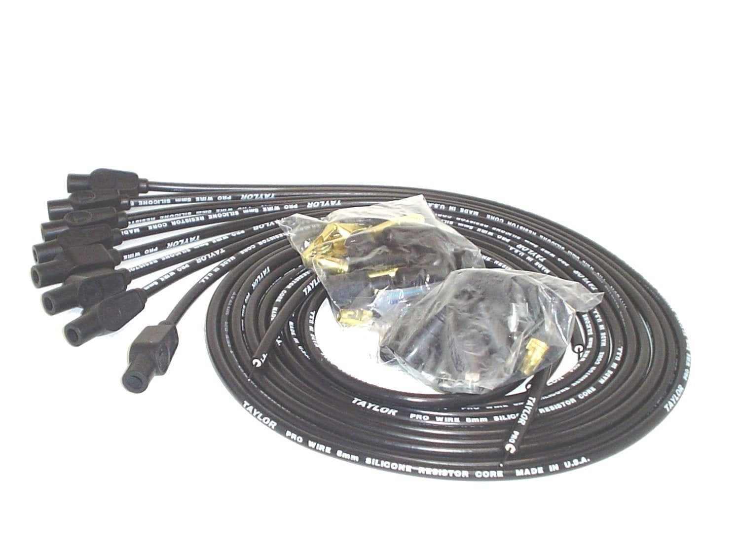 8mm Taylor Cable Pro Wire Black Spark Plug Wire Set 70055