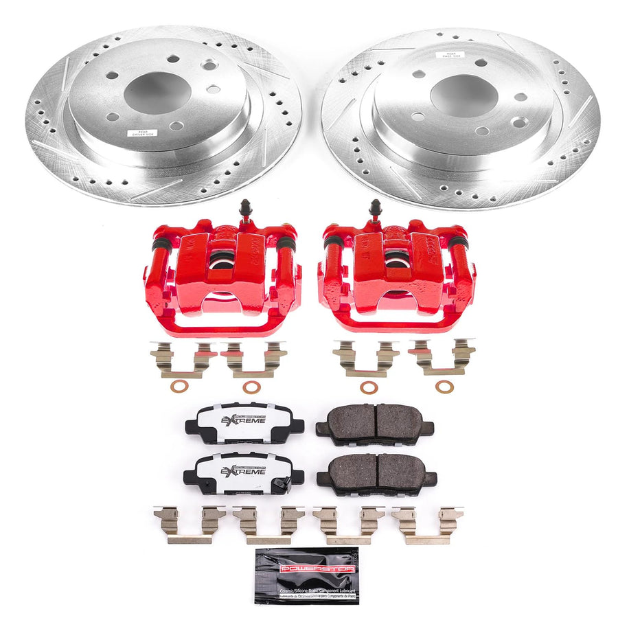 Power Stop Z26 Street Warrior Rear Brake Caliper Kit-Brake Rotor, Brake Pads & Calipers KC6761A-26