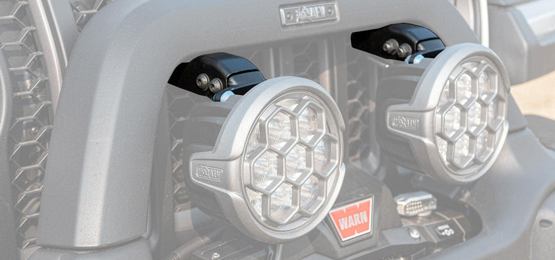 7000 Series AEV EX/RX Front Bumper Light Mounting Brackets - JK/JL Wrangler / JT Gladiator