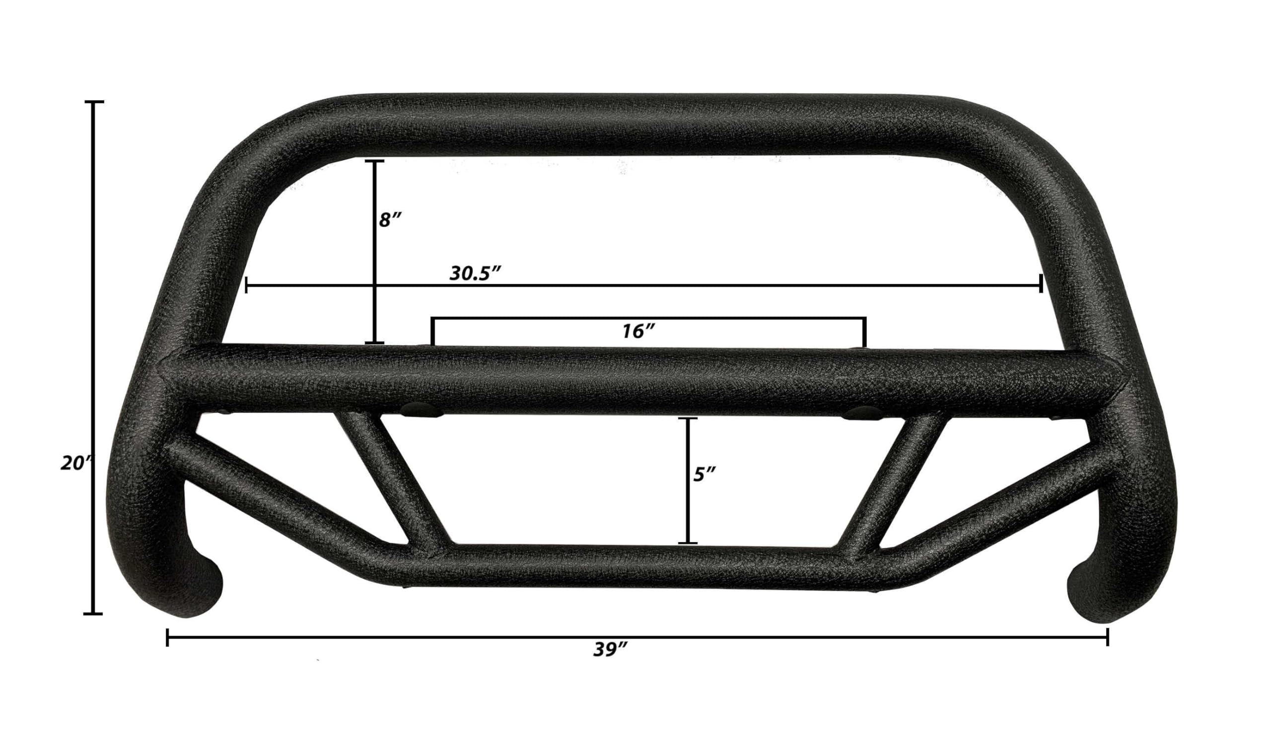 Max T Bull Bar Black Horse Textured Black Compatible with 2021-2025 Ford Bronco-MBT-MF713