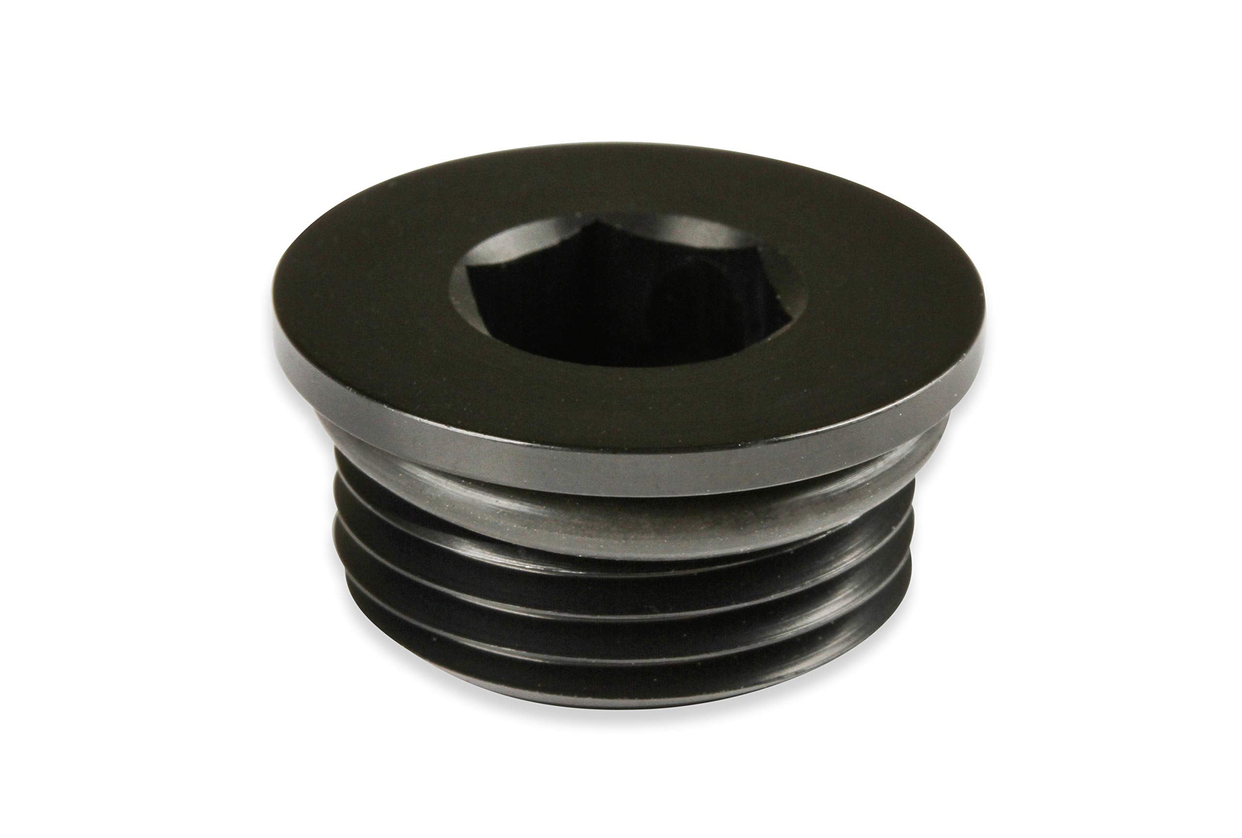 Black Earl's -8An Low Profile Port Plug