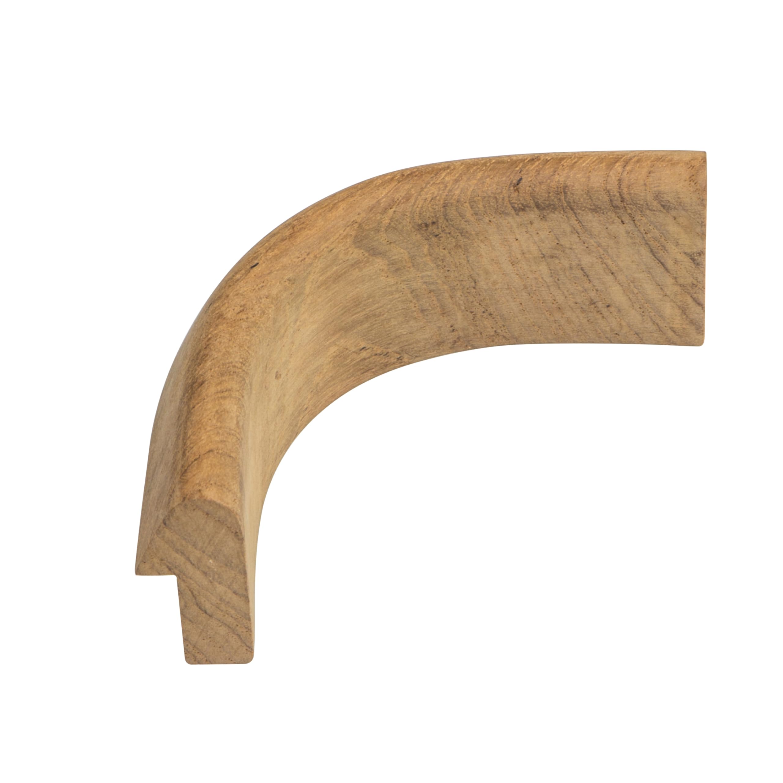 Teak Whitecap 60832 1-5/8"H x 1-3/16"W Inside Corner Rail Molding with 3/4" Gap