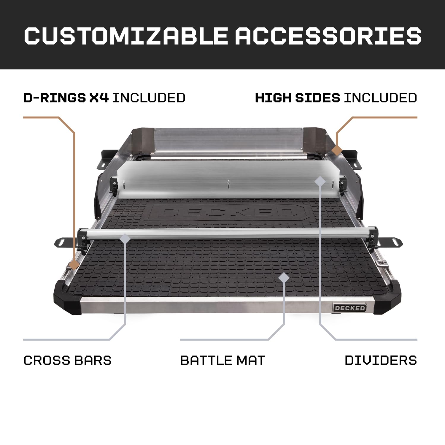 XL CargoGlide Truck Bed Slide – 1000 lb Capacity, 100% Extension – Heavy-Duty Pickup Cargo Slide for Easy Bed Access – Compatible with 1000XL CargoGlide / 100% / 41" W / 68" L for Midsize - Long
