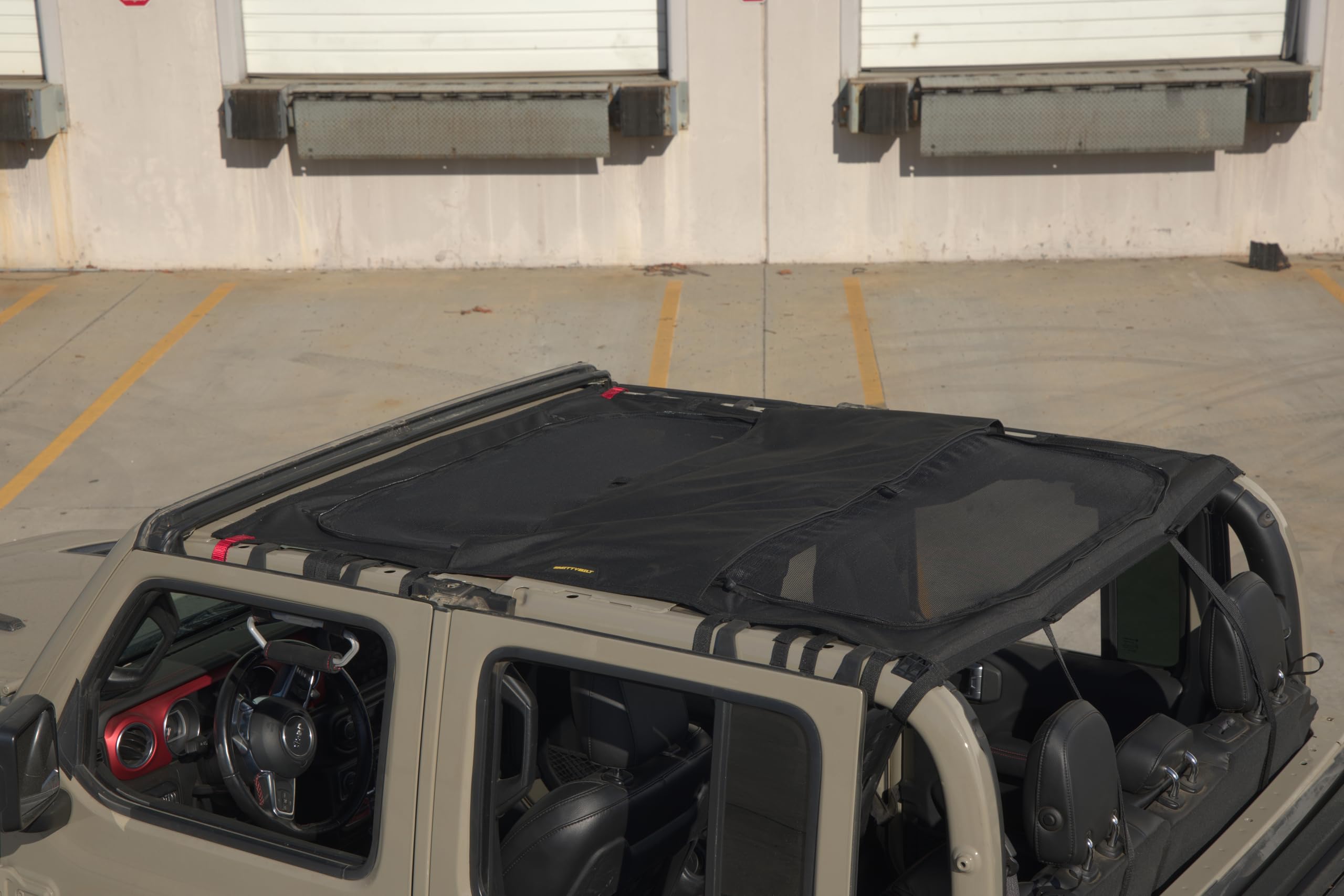 Extended Shade Top Smittybilt Cover with Skylights, Fits 2020+ Jeep Gladiator JT