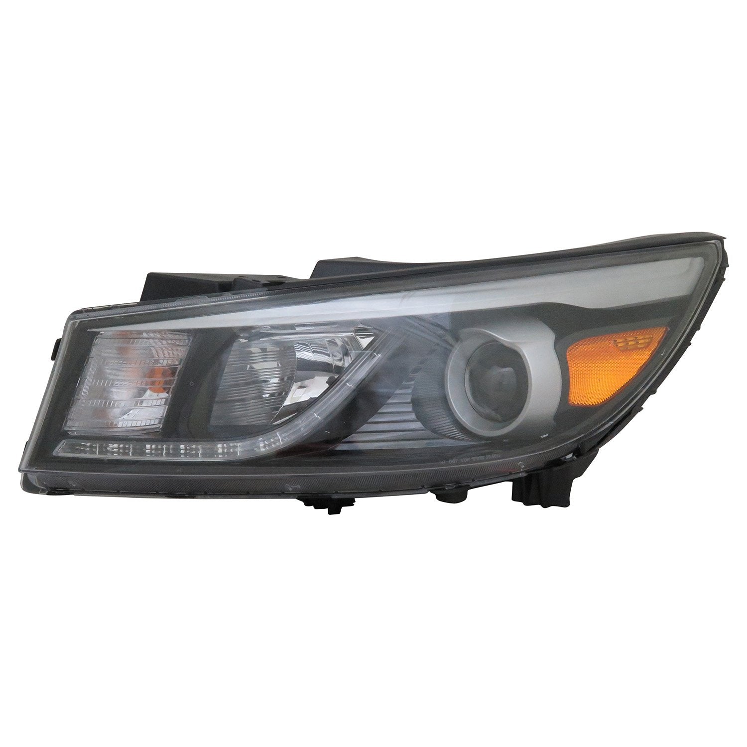Left TYC Headlight Assembly Compatible with 2015-2018 Kia Sedona