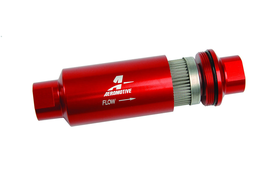 Fuel Filter Aeromotive 12304 Red (In-Line Filter/100-Micron)