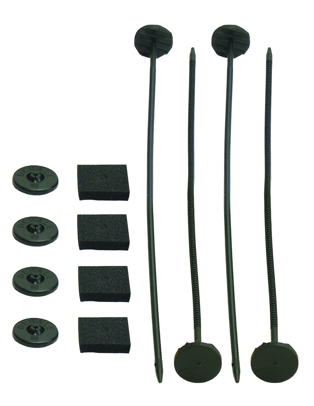 Insta-Mount Derale 13001 Pads/Rods-Plastic Nylon Cooler Mounting Kit
