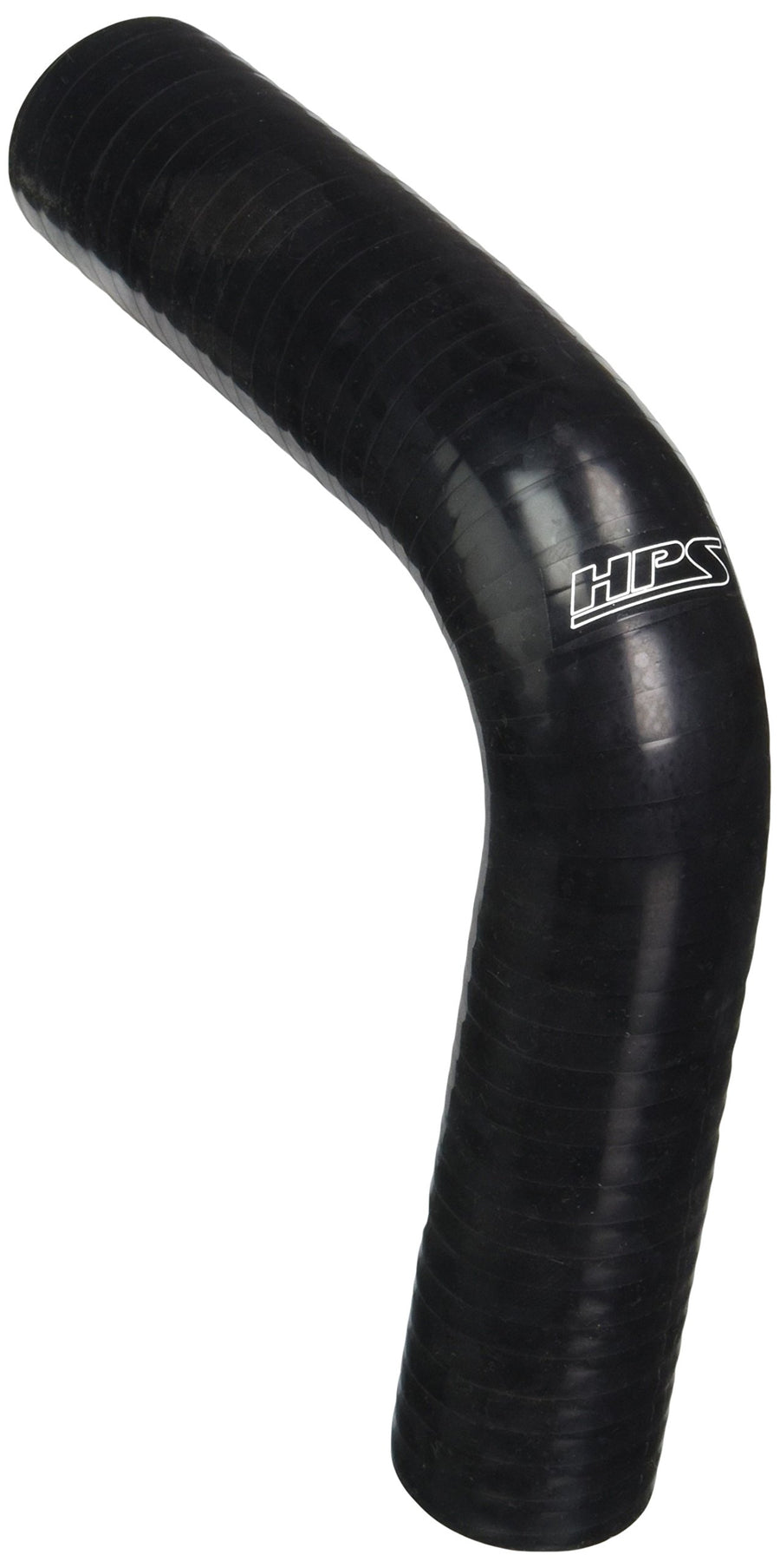 HPS Silicone High Temperature 90 degree HTSEC90-118-BLK 4-ply Reinforced Coupler Hose, 75 PSI Maximum Pressure, 4" Leg Length on each side, 1-1/5" ID, Black