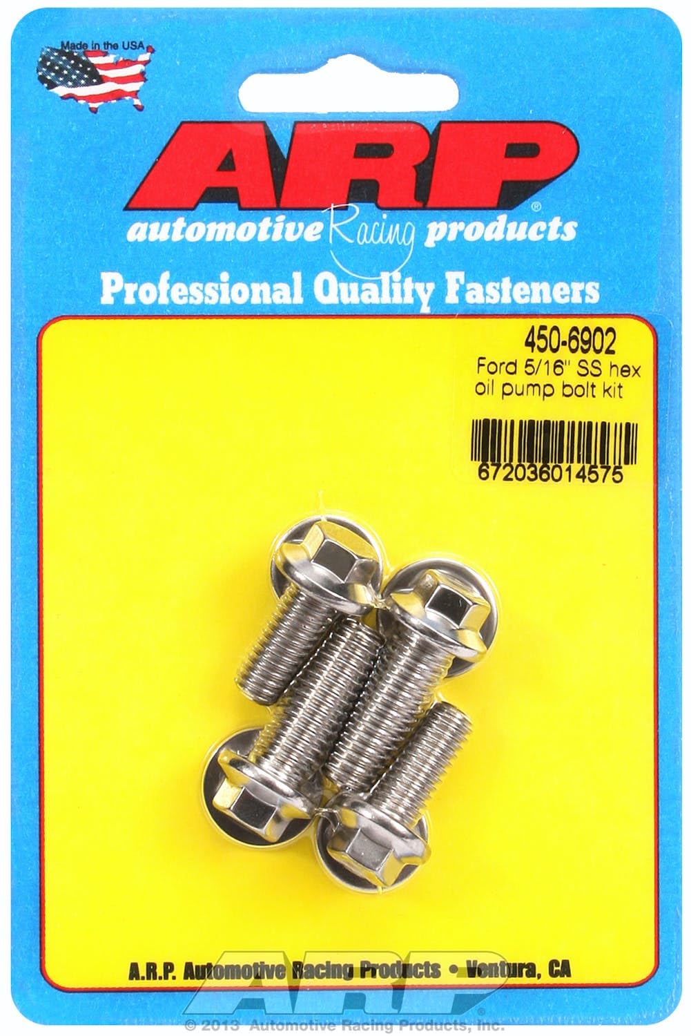 Oil Pump ARP (450-6902) Bolt Kit, Stainless Steel