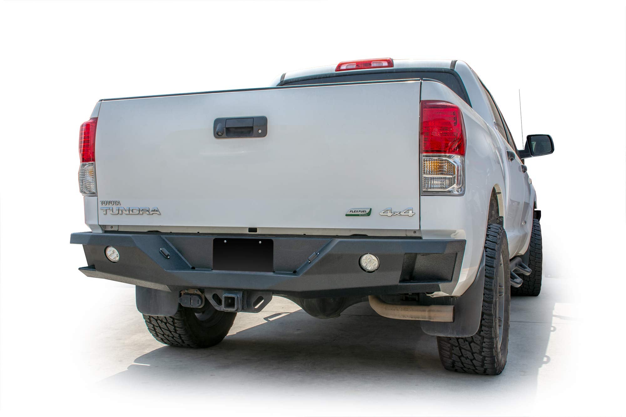 Rear DV8 Offroad Bumper for 2007-2013 Toyota Tundra | Lightweight Design | Powder Coated Protection | Accepts (2) 3.5-inch Round Lights