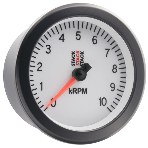 Tachometer AutoMeter ST100-010W, Sport, 88Mm, White, 0-10K RPM