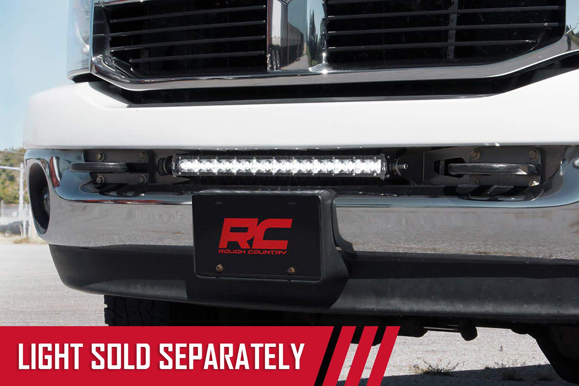20" Rough Country LED Bumper Mounting Kit for 10-18 Ram 2500/3500-70568 Black