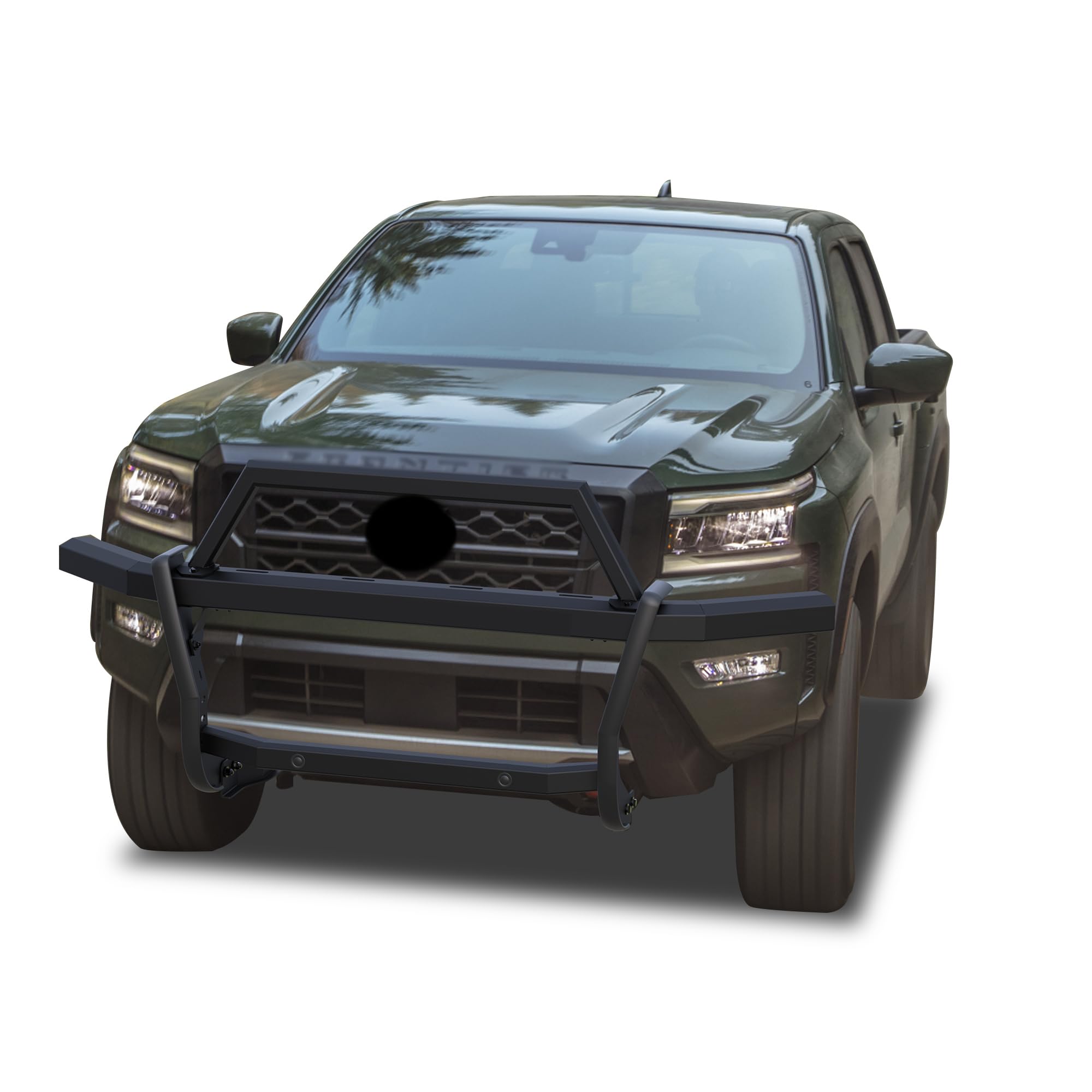 Rambler Black Horse Grille Guard Modular Compatible with 2022-2024 Nissan Frontier-RAGN01