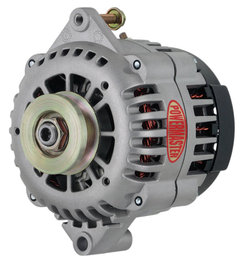 Alternator Powermaster 8413 (GM AD230 Natural 120A 1V Pulley Str Mt 6.61" Side BAT Post (Upgrade for All GM w/6.61" Str Mtg)), 1 Pack