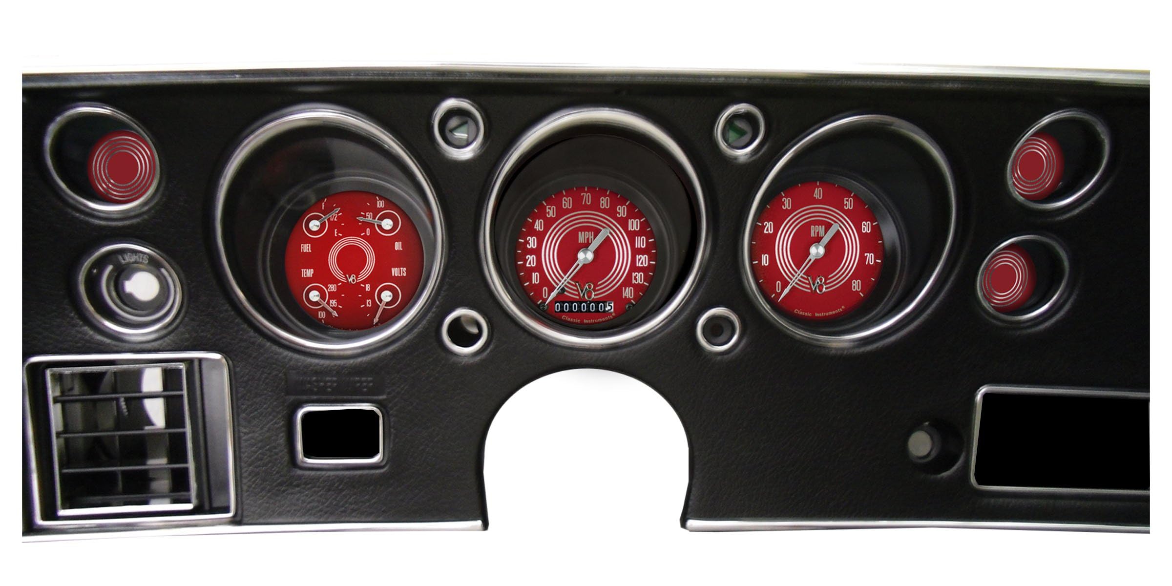 V8 CV70V8RS Red Steelie 1970-72 Chevelle SS Package