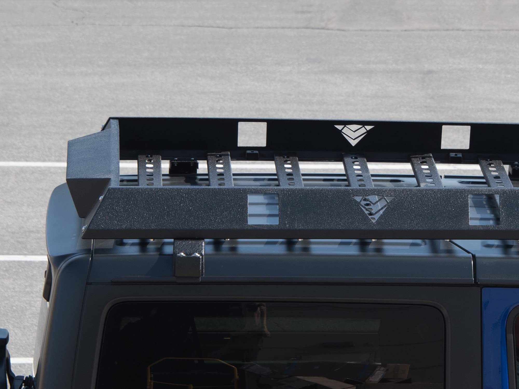 AR-M Series Armordillo Modular Roof Cargo Basket Tray|Compatible with 2018-2024 Jeep Wrangler 4 Door JL|7161924|Textured Black|Roof Rack Basket|Roof Tray