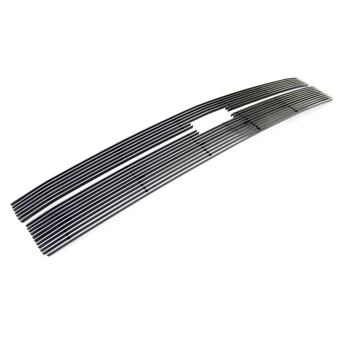 Billet Series Grille Compatible with T-Rex Silverado for Chevrolet, Horizontal Aluminum Polished 2 Pc Overlay Grille