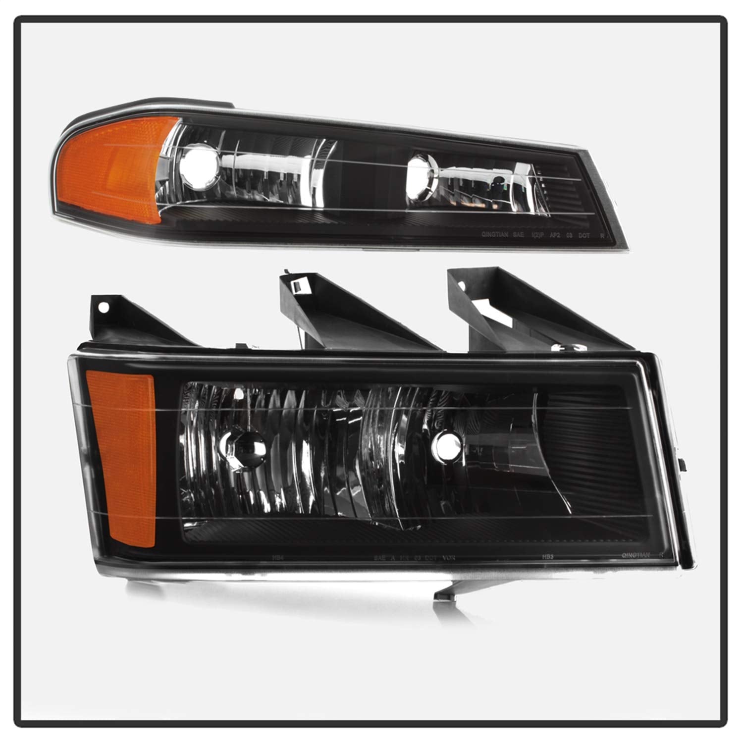 Chevy Headlight Xtune HD-JH-CCOL04-SET-BK Colorado