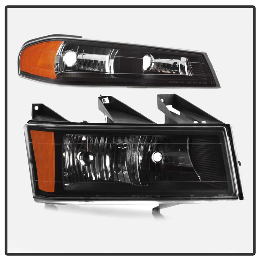 Chevy Headlight Xtune HD-JH-CCOL04-SET-BK Colorado