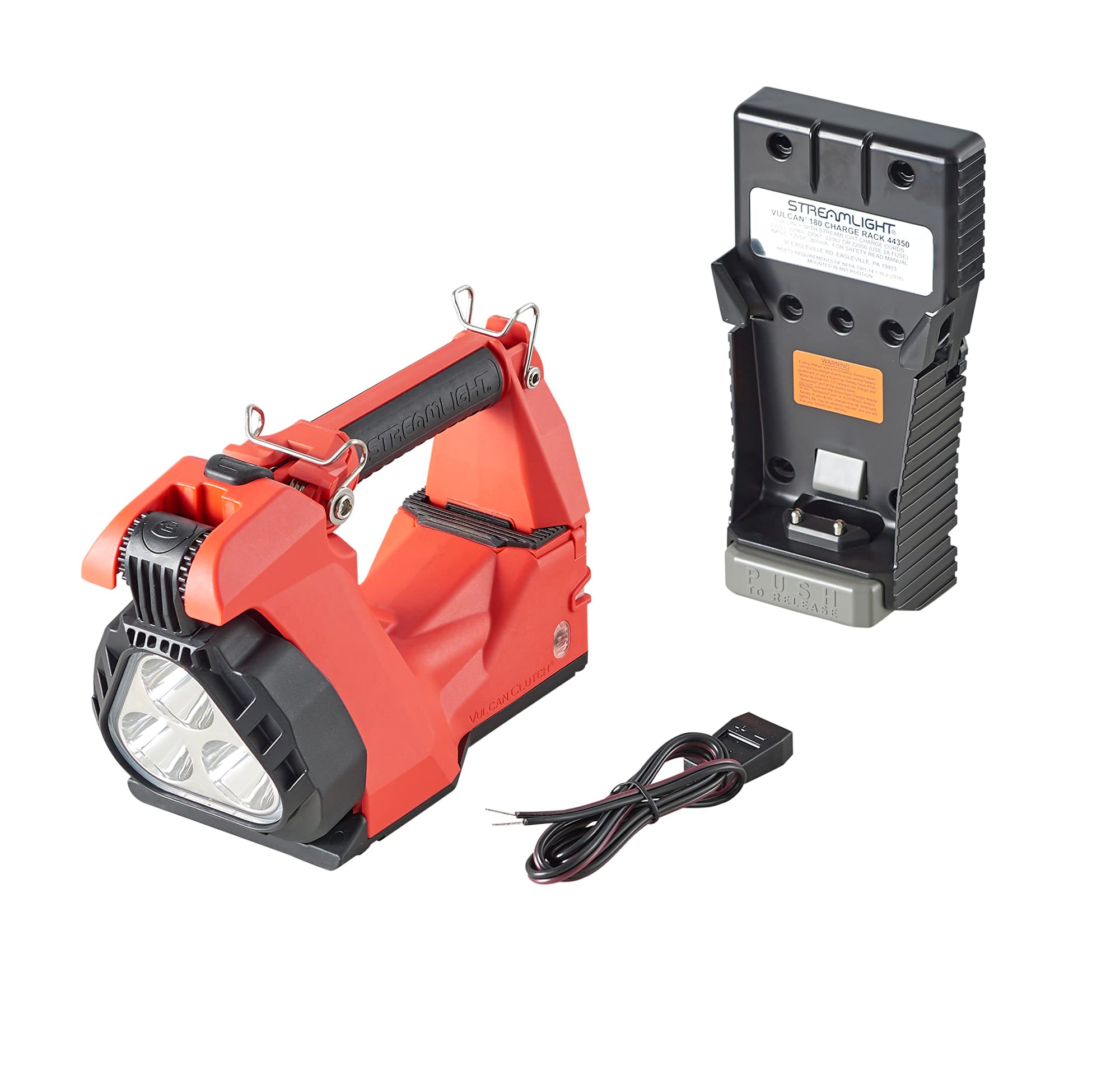 Streamlight Vulcan Clutch 1700-Lumen Rechargeable Multi-Function Lantern with Vehicle Mount System 12V DC, Includes Quick Release Shoulder Strap, Orange